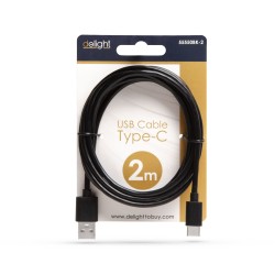 Dátový kábel USB Type - C - čierny - 2 m