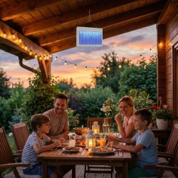 UV lapač hmyzu – Type-C – akumulátorový, zavesiteľný – biely