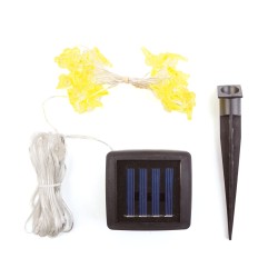 Solárna sveteľná reťaz - motýľ - 2,4 m - 25 teplých bielych LED