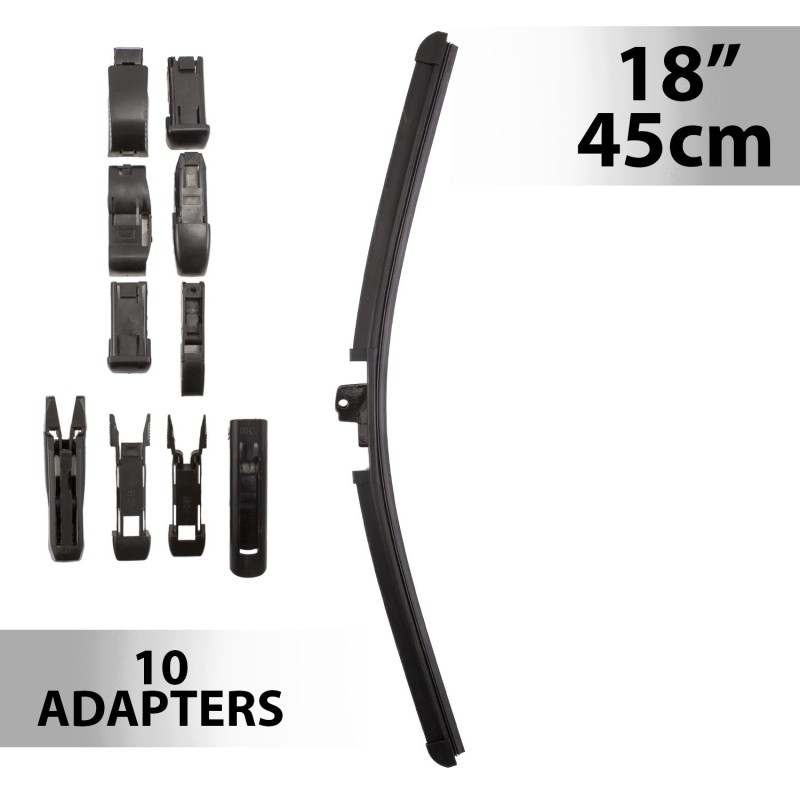 Stierač 18"/45 cm - s 10 adaptérmi