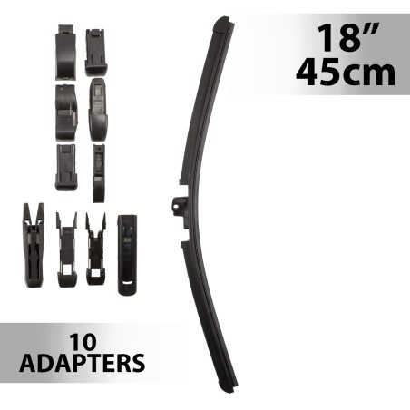 Stierač 18"/45 cm - s 10 adaptérmi