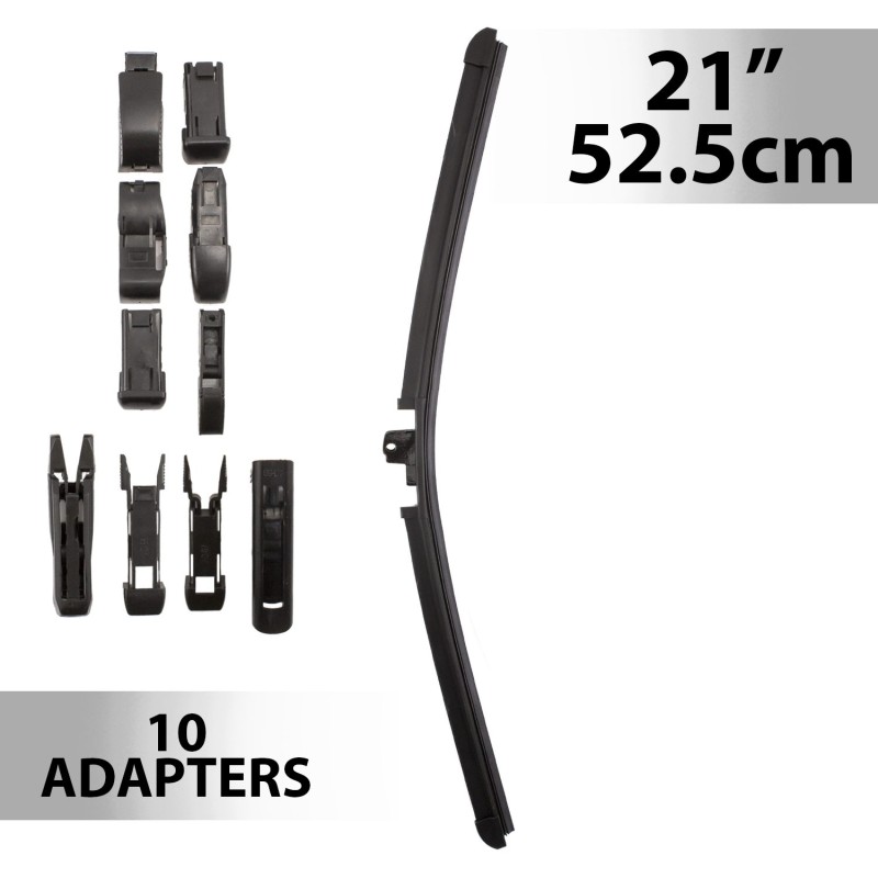 Stierač 21"/52,5 cm - s 10 adaptérmi
