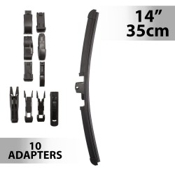 Stierač 14"/35 cm - s 10 adaptérmi