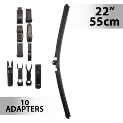 Stierač 22"/55 cm - s 10 adaptérmi