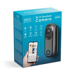 Sada smart Wi-Fi videovrátnika - s akumulátorom,12V - MicroSD, FHD, PIR - čierna