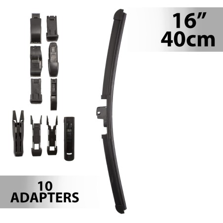 Stierač 16"/40 cm - s 10 adaptérmi