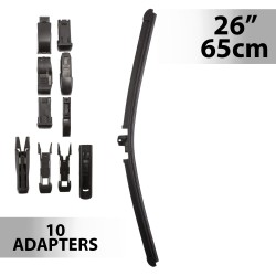 Stierač 26"/65 cm - s 10 adaptérmi