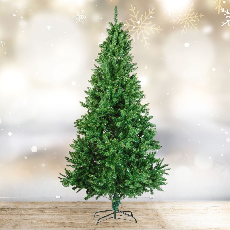 Umelý stromček - 210 cm - PVC - tmavozelený