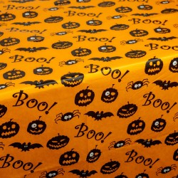 Halloweenska dekorácia - stolový obrus - flanel - 132 x 178 cm