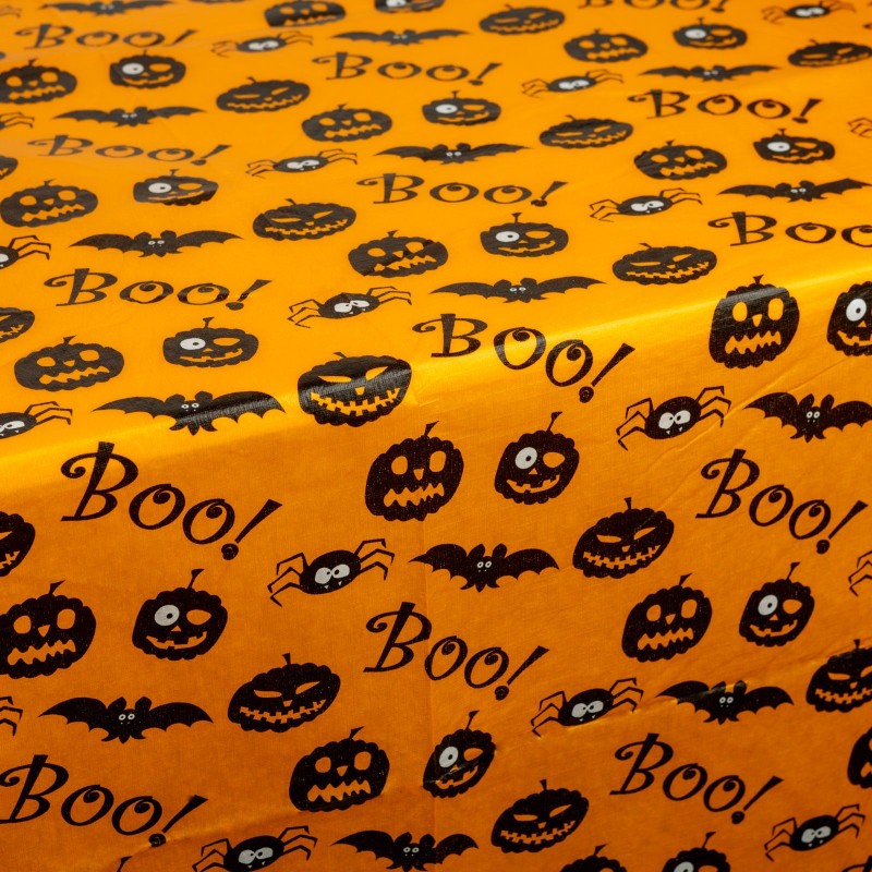 Halloweenska dekorácia - stolový obrus - flanel - 132 x 178 cm
