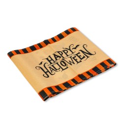 Halloween-ová dekorácia - obrus na stôl - s halloweenovými motívmi - 184 x 33 cm