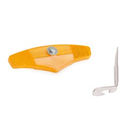 Odrazka na bicykel - na výplet - 110 x 35 mm - 2 ks / balenie