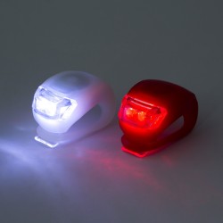 LED sada svetiel na bicykel s TPE poťahom – 2 ks / balenie