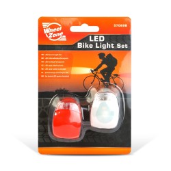 LED sada svetiel na bicykel s TPE poťahom – 2 ks / balenie