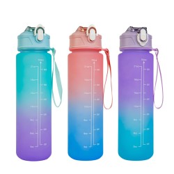 Športová fľaša - 750 ml - opálová - modro-fialový farebný prechod