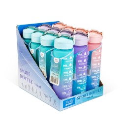 Športová fľaša - 750 ml - opálová - modro-fialový farebný prechod