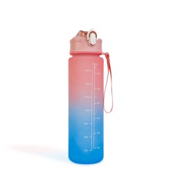 Športová fľaša - 750 ml - opálová - modro-fialový farebný prechod