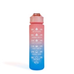 Športová fľaša - 750 ml - opálová - modro-fialový farebný prechod