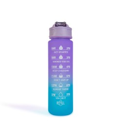 Športová fľaša - 750 ml - opálová - modro-fialový farebný prechod