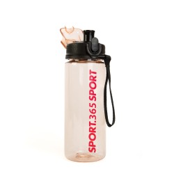 Športová fľaša - plastová, priehľadná - 600 ml - 3 farby