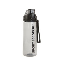 Športová fľaša - plastová, priehľadná - 600 ml - 3 farby