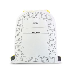 Vyfarbovateľný vak na prezúvky – so 4 fixkami – 33 x 27 cm