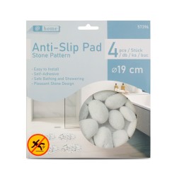 Samoľepiaca protišmyková podložka – kamenný vzor – 19 cm – 4 ks / balenie