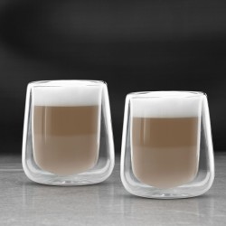 Dvojstenná sklenená šálka - 300 ml - 2 ks / balenie