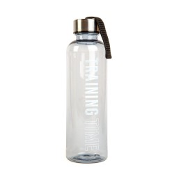 Športová fľaša - plastová, priehľadná - 550 ml - v 3 farbách