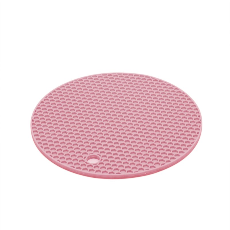 Silikónová podložka pod hrniec 18 cm - ružová