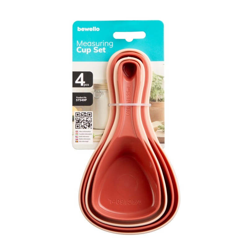 Sada odmeriek - plast - 17 x 9,3 x 6 cm - 4 ks / balenie