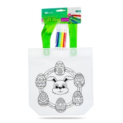 Taška na vyfarbenie – so 4 fixkami – 24 x 22 cm – 4 druhy