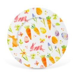 Veľkonočný tanier – kov – s mrkvou – 33 cm