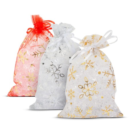 Darčeková taška z organzy - 3 druhy - 10 x 15 cm