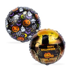 Sada halloweenskych balónov - tekvica & náhrobný kameň - 2 ks / balenie