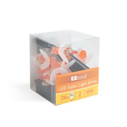 LED solárna svetelná reťaz - včielky - 2,3 m - 20 LED - teplá biela