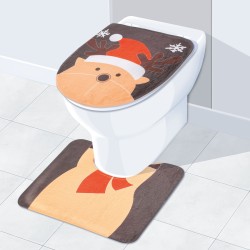 Vianočná dekorácia na WC sedadlor