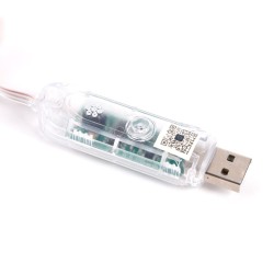 Smart sveteľná reťaz - USB - 50 ks RGBIC LED - 5 m - Bluetooth + režim hudby - IP65