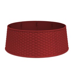 Prikrývka na podstavec vianočného stromu - čerevená , plast - 65 x 23 cm
