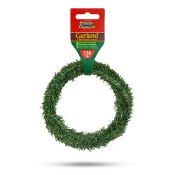 Vianočná dekorácia - zelená girlanda - 2,5 m