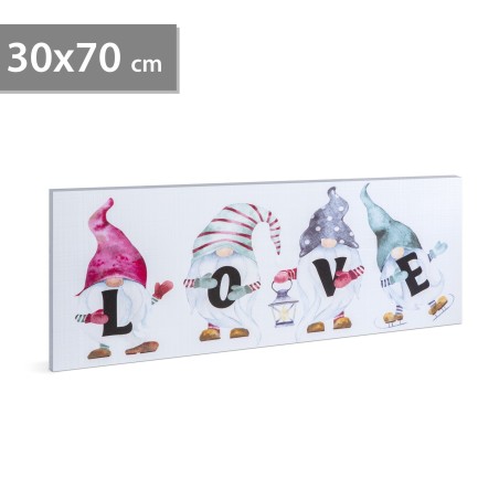 LED obrázok na stenu - "LOVE" - 2 x AA, 70 x 30 cm