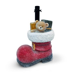 Stojan na vianočný stromček – čižma – umelý kameň – 35,5 x 22,4 x 45,5 cm