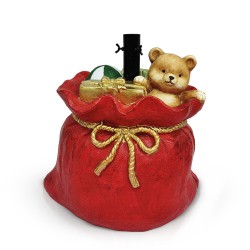 Stojan na vianočný stromček – vrece Santa Clausa – umelý kameň – 41,5 x 31 x 42,5 cm