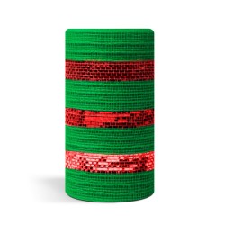 Vianočná dekoračná sieťka - 9,15 m x 15 cm - 3 druhy