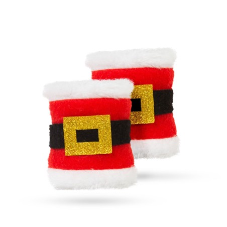 Vianočný prsteň na servítky - mikuláš - 8 x 8 cm - 2 ks / balenie