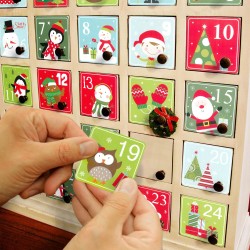 Sada nálepok na adventný kalendár - 5 x 5 cm