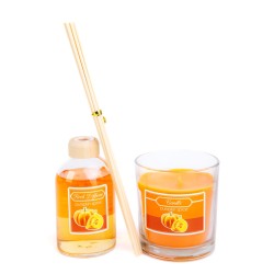Sada vonnej sviečky a tyčinky - tekvica - 120 g + 100 ml