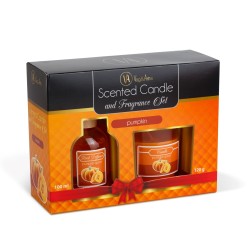 Sada vonnej sviečky a tyčinky - tekvica - 120 g + 100 ml