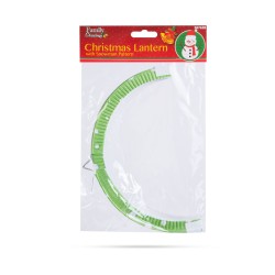 Vianočný lampion - vzor snehuliaka - 25 cm