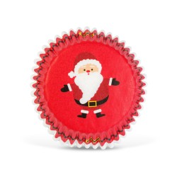 Vianočné košíčky na muffiny - Mikuláš - 40 ks / balenie